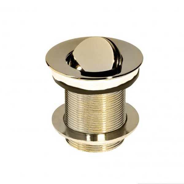 Victoria & Albert Universaler Ablauf für Wannen ohne Überlauf mit Klappverschluss KIT12 polished brass