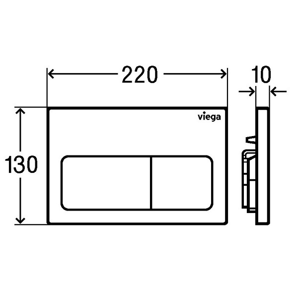 Viega WC Element Prevista Dry  8524.18 Visign for Life 5 in 1120 mm