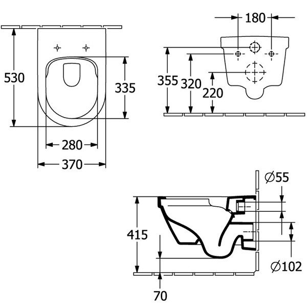 VB Combi-Pack Architectura 4694CL 370x 530x355mm ov wandh. Abg. waagr. we Alpin