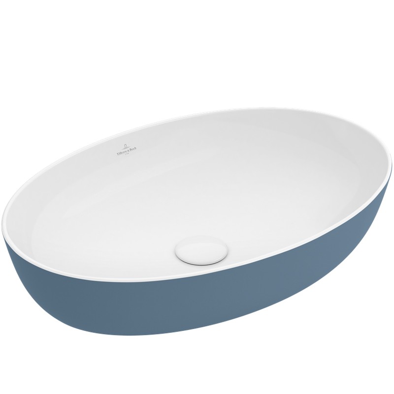 Villeroy & Boch AWT Artis 4198 610x410mm ohne Hahnlochbank ohne Überlauf Oval Ocean