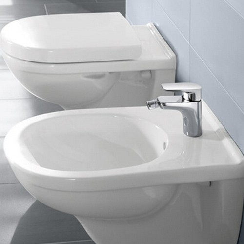 Villeroy & Boch Bidet O.novo 5460 360x560mm mit Überlauf wandhängend Weiß Alpin