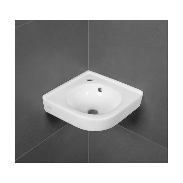 VB Eck-HWB O.novo 7310 320mm Schenkll f 1-L Arm,HL durchgest m ÜL Weiß Alpin