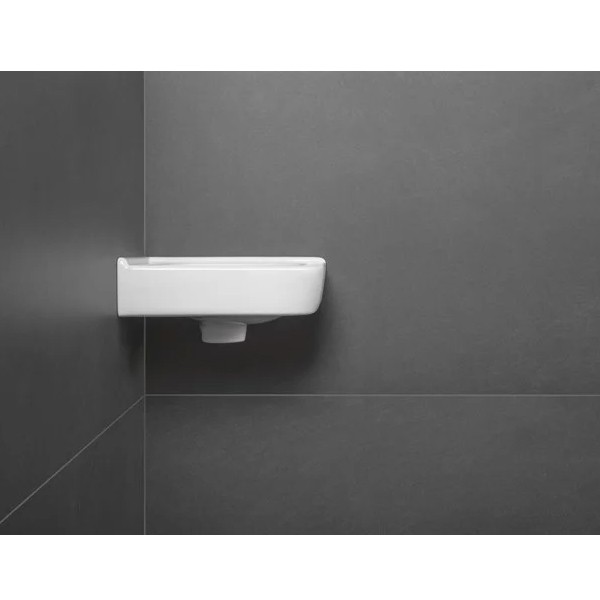 VB Eck-HWB O.novo 7310 320mm Schenkll f 1-L Arm,HL durchgest m ÜL Weiß Alpin