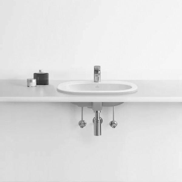 VB EWT O.novo 4161 560x405mm 3-L Arm mittl HL durchg o Überl Oval WeißAlpin
