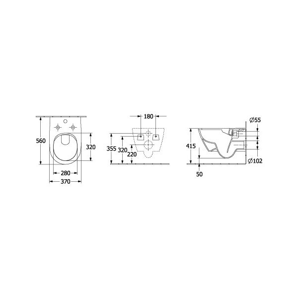 VB TS-WC spülrandl Subway 2.0 5614 370x 560mm DF ViFresh wandh WeißAlpin