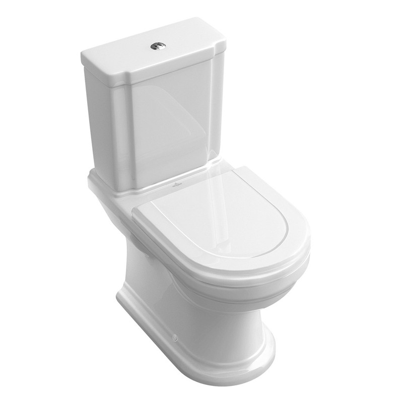 Villeroy & Boch Tiefspülklosett Kombination Hommage 6662 370x725mm bodenst Weiß Alpin C+