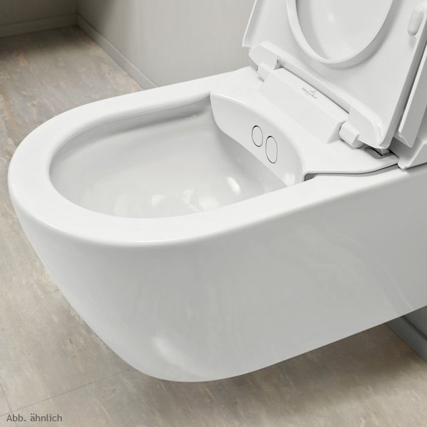VB Dusch-WC spülrandlos ViClean-I200 595 x385x400mm Oval Pure Black CeramicPlus