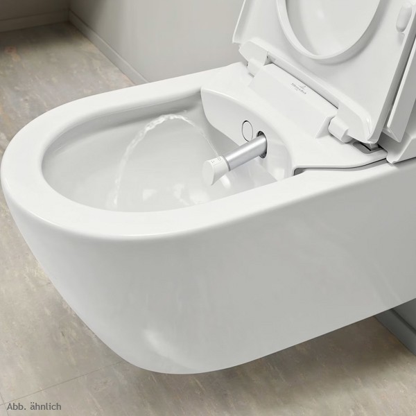 VB Dusch-WC spülrandlos ViClean-I200 595 x385x400mm Oval Pure Black CeramicPlus