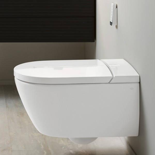 VB Dusch-WC spülrandlos ViClean-I200 595 x385x400mm Oval Weiß Alpin CeramicPlus