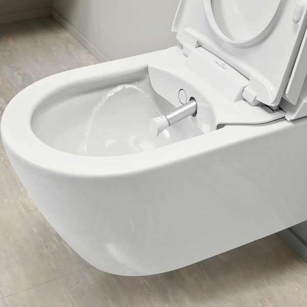VB Dusch-WC spülrandlos ViClean-I200 595 x385x400mm Oval Weiß Alpin CeramicPlus