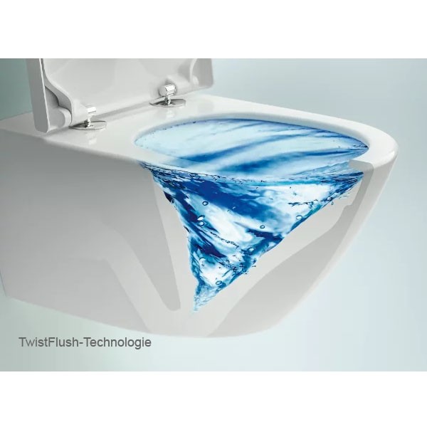 Villeroy & Boch wandhängendesTiefspül-WC Subway 3.0 370x560x360mm Abgang waagerecht, mit TwistFlush, weiß Alpin 4670T001