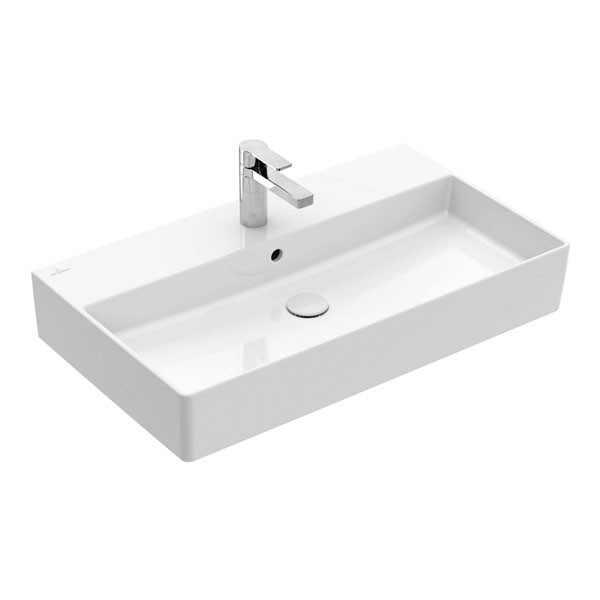 VB Waschbecken Memento 2.0 4A228G 800x470mm Rechteck Weiß Alpin