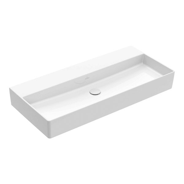 VB Waschbecken Memento 2.0 4A22A3 1000x470mm Rechteck Weiß Alpin C+