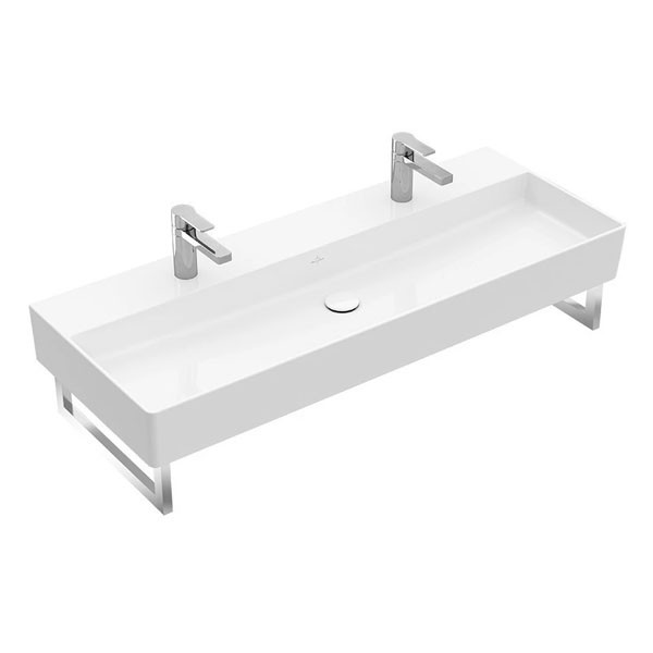 VB Waschbecken Memento 2.0 4A22C1 1200x470mm Rechteck Weiß Alpin