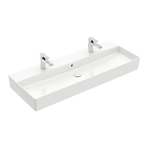 VB Waschbecken Memento 2.0 4A22CK 1200x470mm Rechteck Weiß Alpin