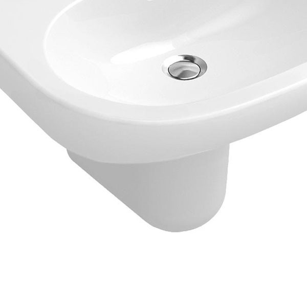 VB Waschbecken O.novo 4A4165 650x460mm Eckig Weiß Alpin CeramicPlus