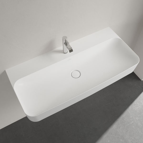VB WT Finion 4168 1000x470mm 3L Arm mittl HL verd ÜL Eckig Stone White C+