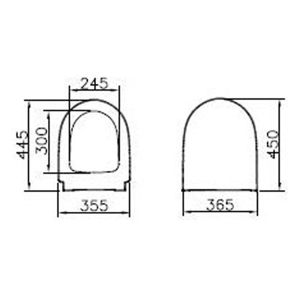 Vitra OPTIONS Sento WC-Sitz abnehmbar softclose, mit Schnellverschluss, weiß