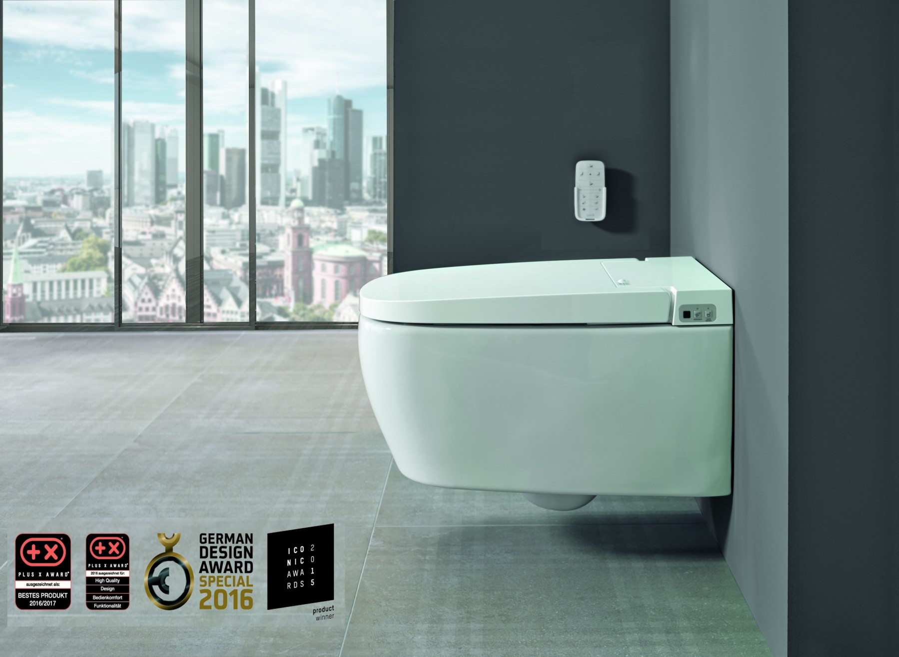 VitrA V-care 1.1 Dusch-Wand-WC weiß