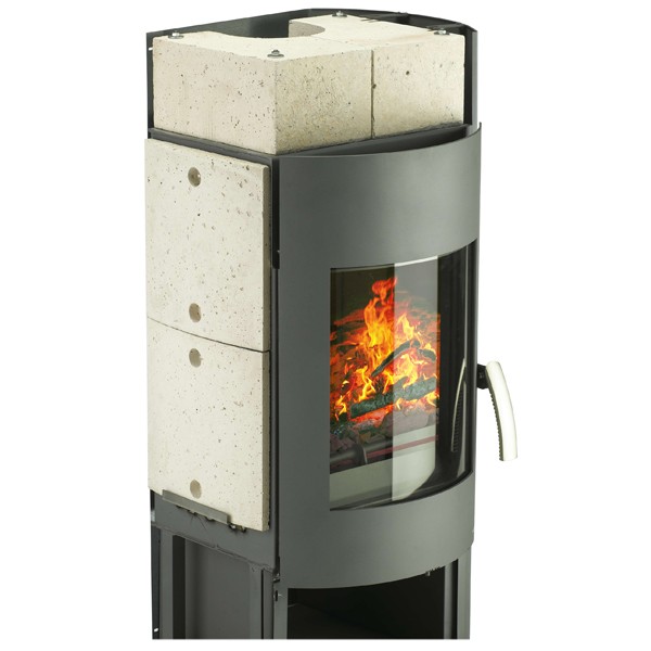 Wamsler Kaminofen "Atlas" grau mit Speichersteinen, KF 101-81 Atlas