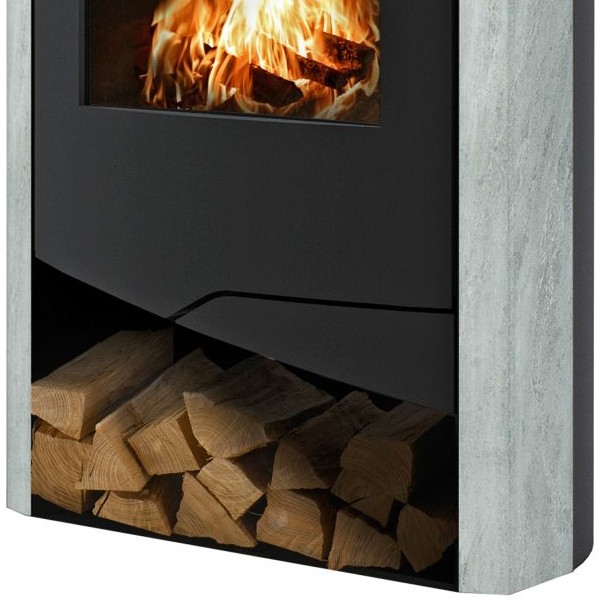 Wamsler Kaminofen N-Line "Nevada" schwarz Naturstein, KF 111-55 N-Line