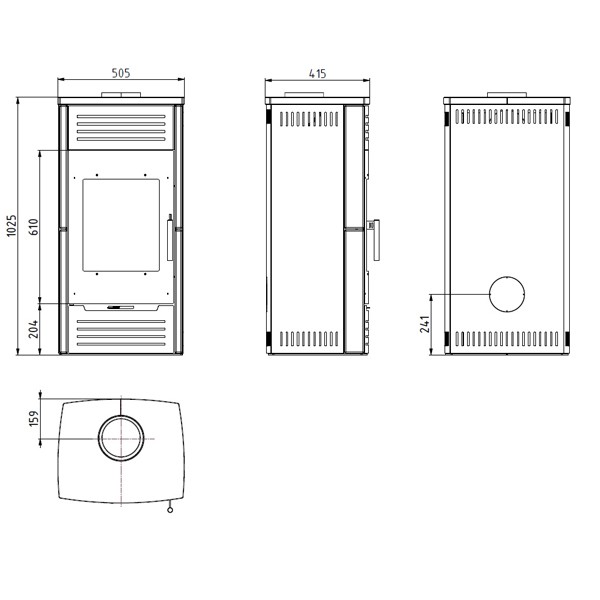 Wamsler Kaminofen "Seto" Limstone, KF 188-22