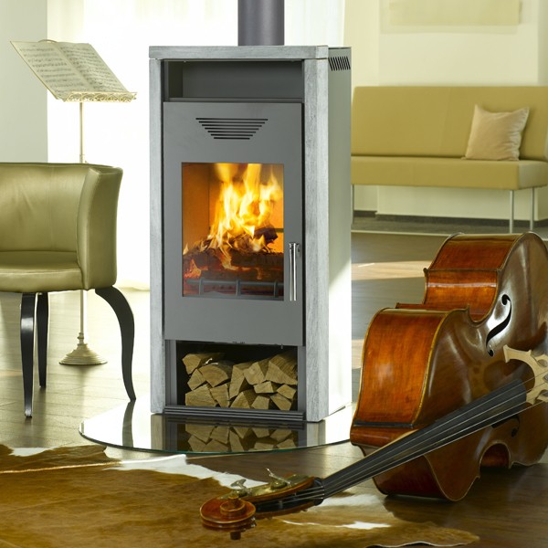Wamsler Kaminofen "Yara" grau Naturstein, KF 101-80 -Yara-W