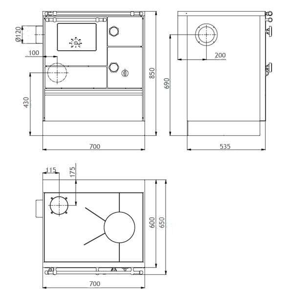 Wamsler K76-70 WESTM,70CM,LI,ELFEN,R.NI,7,3KW