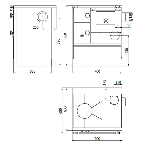 Wamsler K76-70 WESTM,70CM,RE,WEIß,R.NI,7,3KW