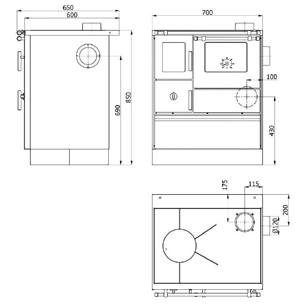 Wamsler K76F-70 WESTM,70CM,RE,WEIß,7,6KW