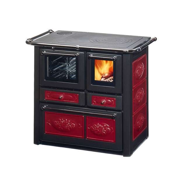 Wamsler Holzherd K 85 F Keramik rot Rauchrohranschluß links, K 85 F