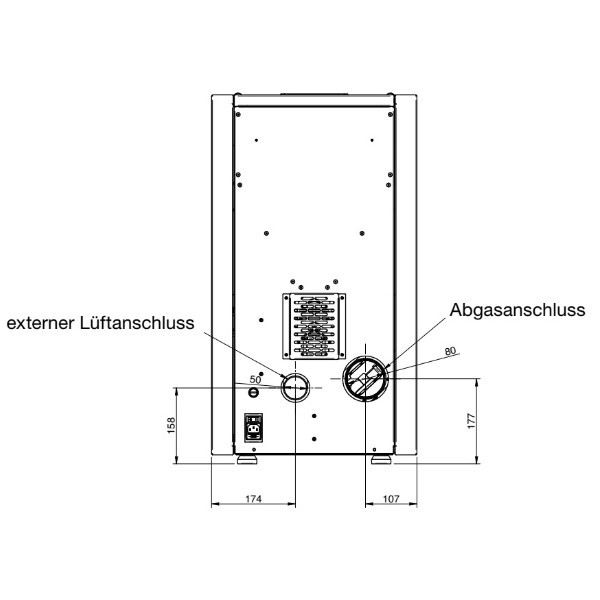 Wamsler Pelletofen Motion 6 schwarz/grau, Motion 6