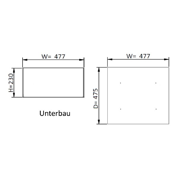 Wamsler Unterbau zu Kaminofen "Gor", 105-10