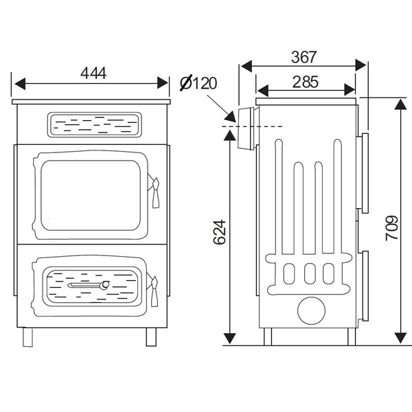 Wamsler Werkstattofen WO 109-6 A mit Fenster, WO 109-6F