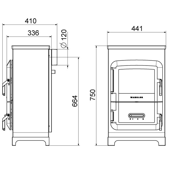 Wamsler Raumheizer RH-6F Lavendel , RH-6F