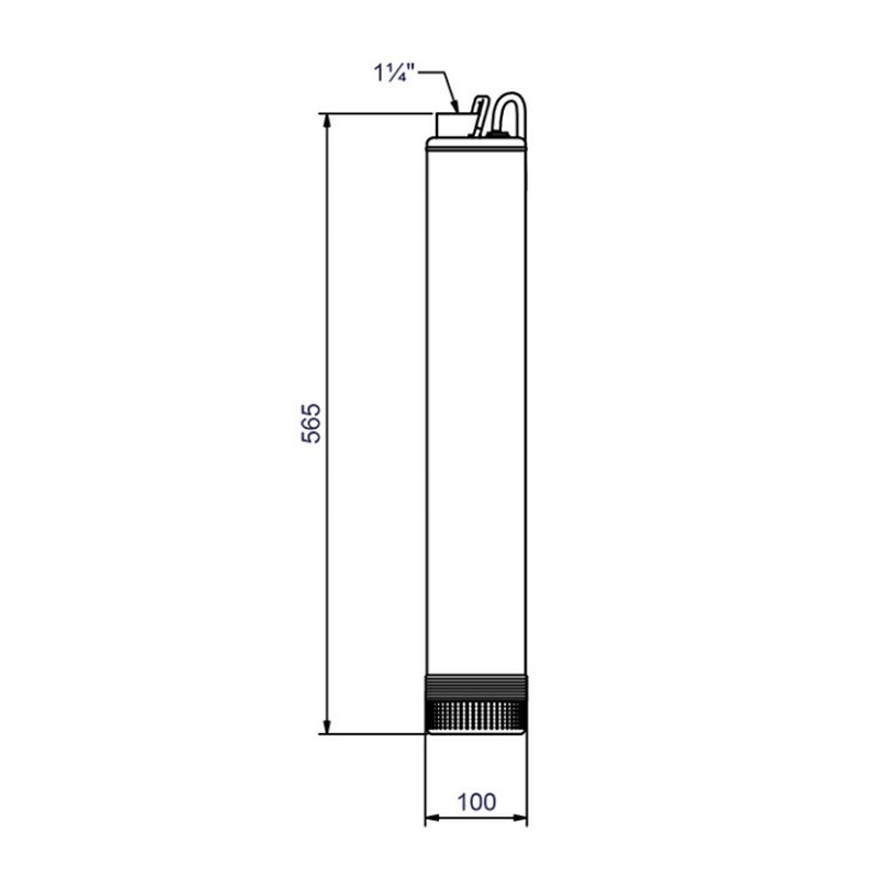 Zehnder Aquasub 100/70M, 230 V, 4" Unterwassermotorpumpe
aus Edelstahl,-
Druckabgang 1 1/4" IG, mit 20m
Netzkabel, wassergekühlter Motor,
elektrisch fertig verdrahtet