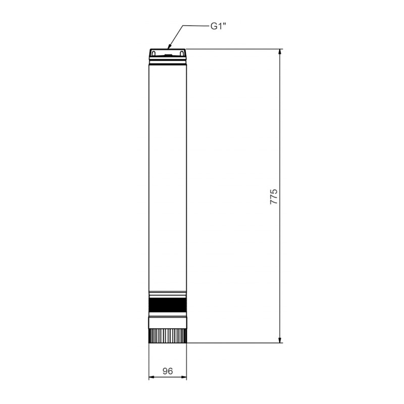 Zehnder Aquastream 50, 230V, 4“ Unterwasserpumpe
mit integriertem Druckschalter
und Trockenlaufschutz,
Druckabgang 1“