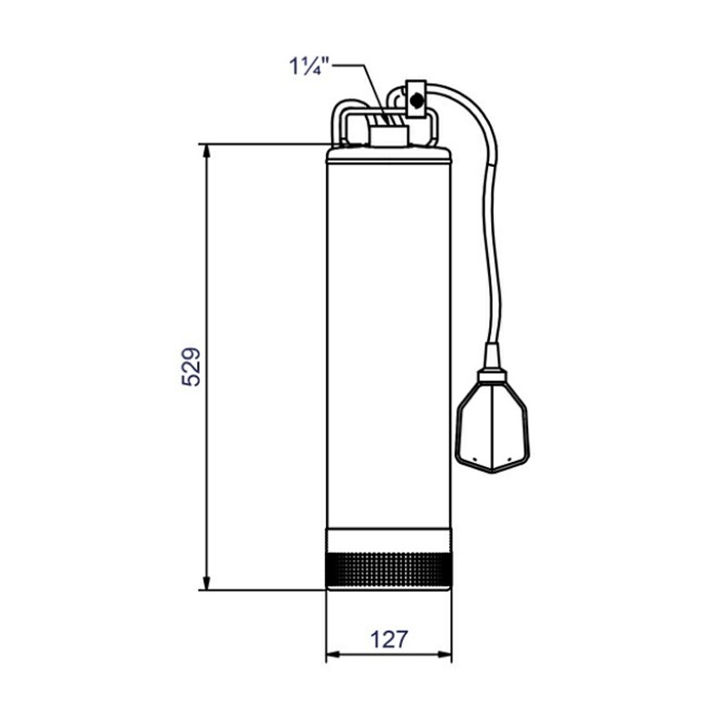 Zehnder Aqua 5/60MA, 230 V, 5" Unterwassermotorpumpe
mit Schwimmerschalter.