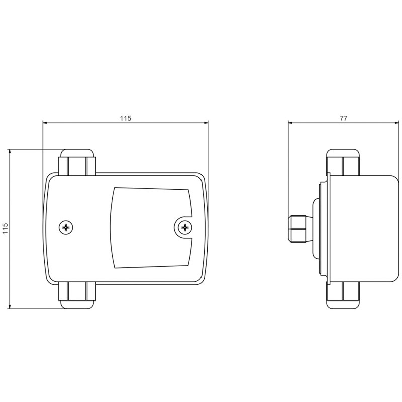 Zehnder ZP Control 01 Comfort, Druckschalter
mit Trockenlaufschutz, Überspannungsschutz
und integrierter digit.
Druckanzeige