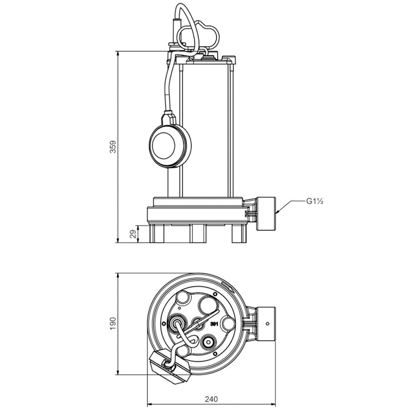 Zehnder SOLIDA / CUTTER 125A, 230V,
Druckstutzen 1 1/2", 10 m Anschlußkabel,
Schwimmerschalter u.
Schneidwerk, starke Förderleistung
bis 30m für verunreinigtes Wasser
auch mit faserigen Feststoffen