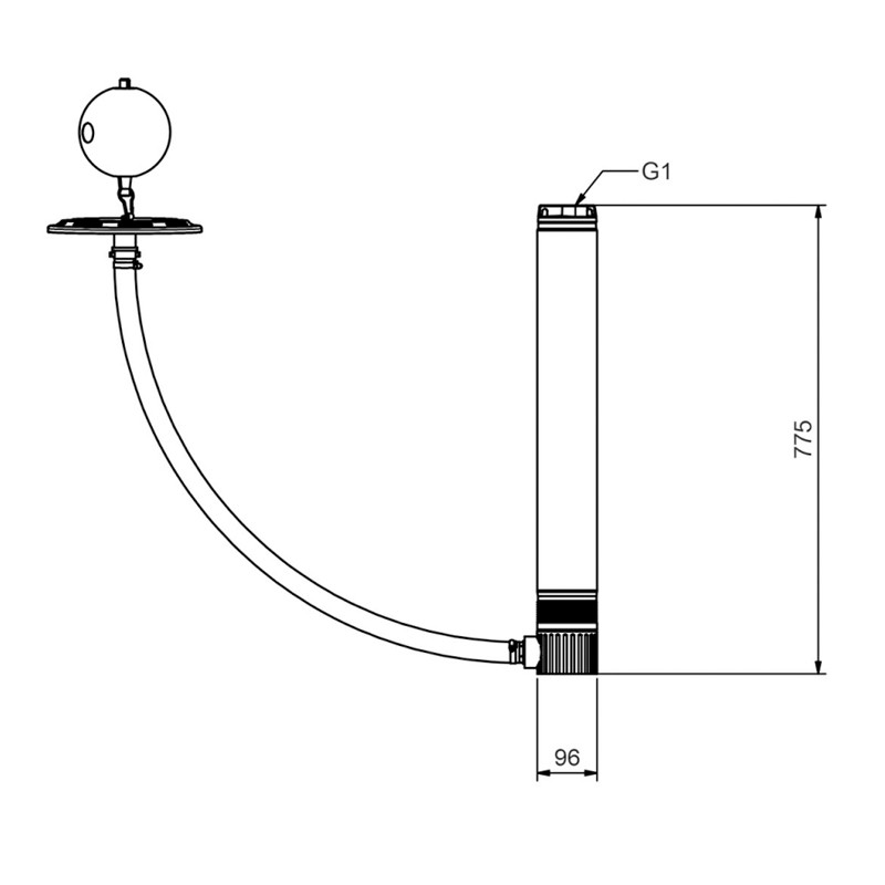 Zehnder Aquastream 50 SE, 230V, 4“ Unterwasserpumpe
mit integriertem
Druckschalter, Trockenlaufschutz
und schwimender Entnahme ,
Druckabgang 1“, mit 15m Netzkabel
und 5m Ablassseil