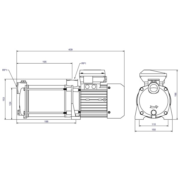CPS 15-4 GG 400V selbstansaugende Kreiselpumpe