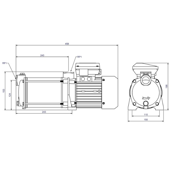 CPS 15-6 M GG 230V selbstansaugende Kreiselpumpe