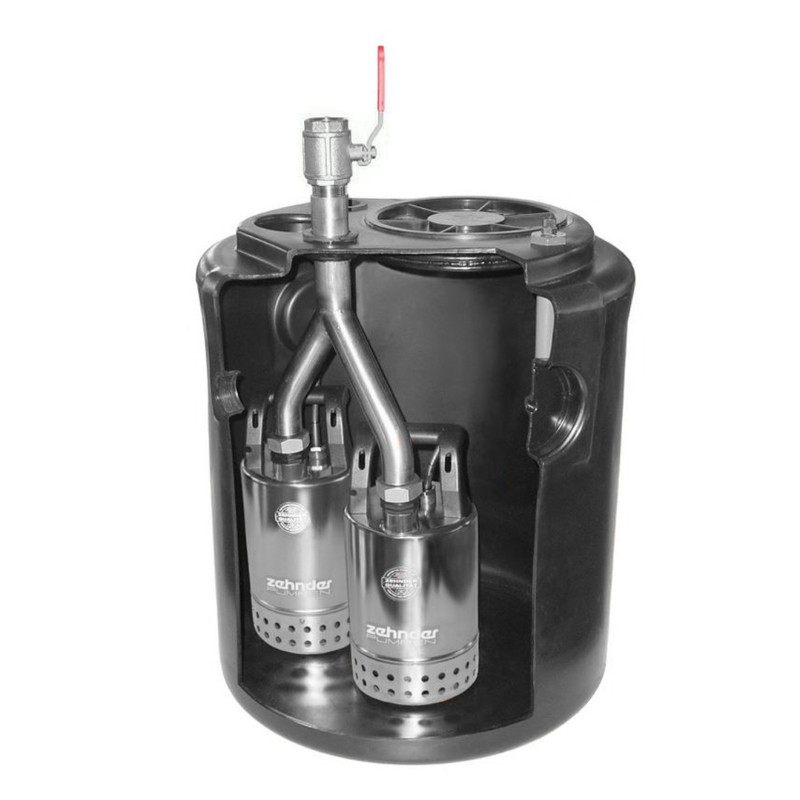 SWH 500/65 Doppel Schmutzwasser-Hebeanlage (Überflur)