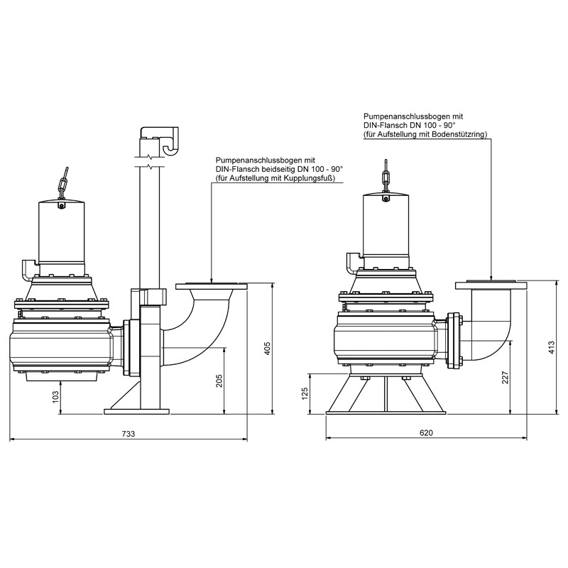 ZF 80.4 Ex Abwasser-Tauchpumpe