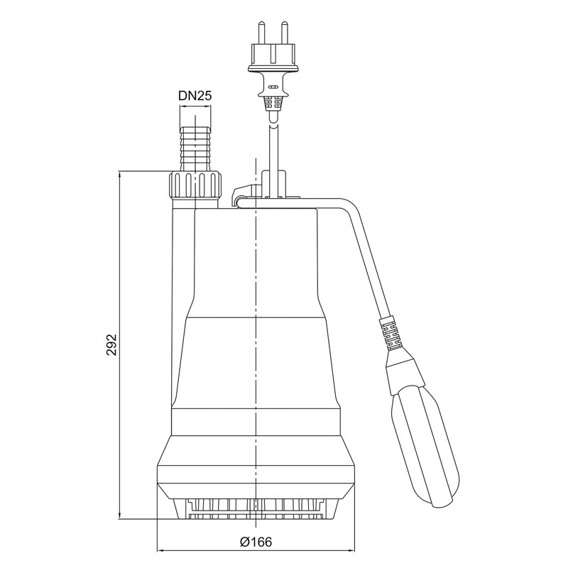 ZM 650 A Schmutzwasser-Tauchpumpe mit Schwimmerschalter