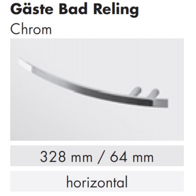 Gästebad Reling chrom