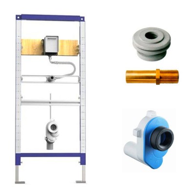 Vorwandelement Sanit inkl. Einbauset und Absaugsiphon