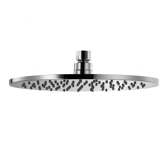 Regenbrause Messing, chrom Version rund, Antikalk-Noppen