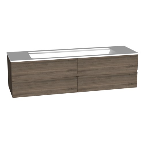 Burgbad Bel Mineralguss-Waschtisch+Unterschrank 1610 PG2  